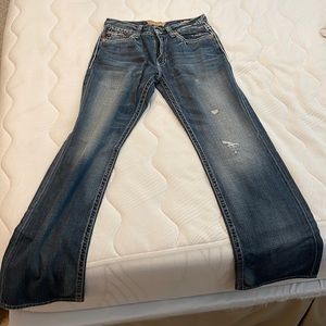 Men’s Big Star Bootcut Pioneer Jeans Size 32L Light Wash